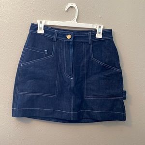NWOT Back Beat Co. Utility Denim Mini Skirt